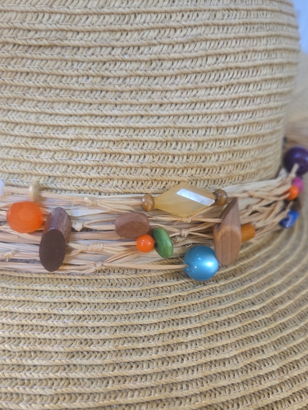 Sun 'N' Sand Oversized Beaded Raffia Accent - Picture 5 of 9